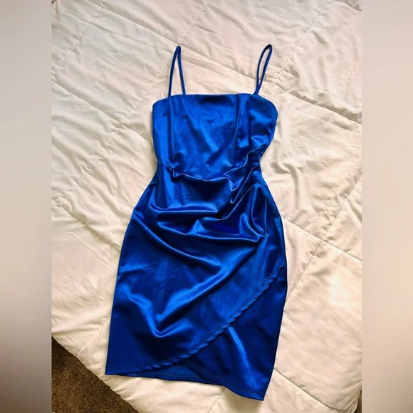Windsor | Dresses | Homecoming Dress From Windsor Silky Royal Blue Size  Small | Poshmark